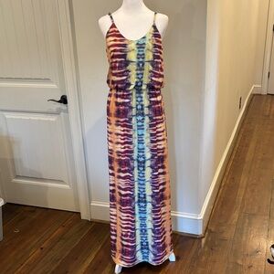 Multicolor Tie-Dye Maxi Dress